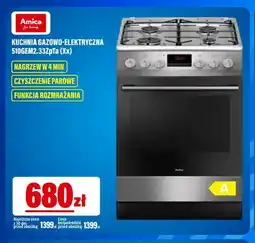RTV EURO AGD Kuchnia gazowo-elektryczna 510GEM2,33ZpTa (Xx) Amica oferta