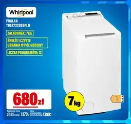 RTV EURO AGD Pralka TDLR7220SSPLN Whirlpool oferta