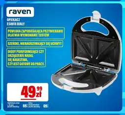 RTV EURO AGD Opiekacz ES001X biały Raven oferta