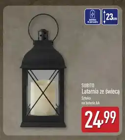 ALDI Latarnia ze świecą Subito oferta
