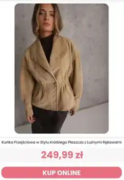 Renee Kurtka przejściowa w stylu krótkiego płaszcza z luźnymi rękawami Renee oferta