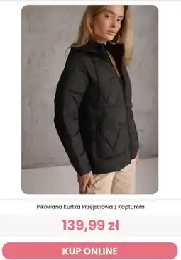 Renee Pikowana kurtka przejściowa z kapturem Reneé oferta