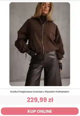 Renee Kurtka przejściowa oversize z wysokim kołnierzem Reneé oferta