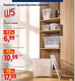 Lidl Pojemnik z pokrywką 5 l 29x20x18 cm W5 oferta