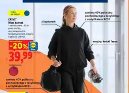 Lidl Bluza damska z kapturem Crivit oferta
