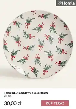 Homla Talerz Kedi obiadowy z kokardkami 27 cm Homla oferta