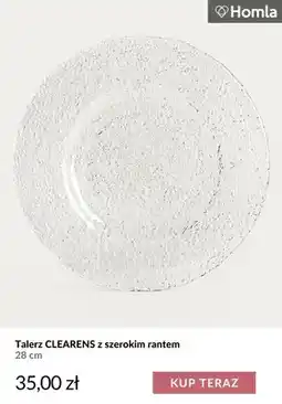 Homla Talerz Clearens z szerokim rantem 28 cm Homla oferta
