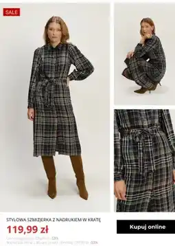 Greenpoint Stylowa szmizjerka z nadrukiem w kratę Greenpoint oferta
