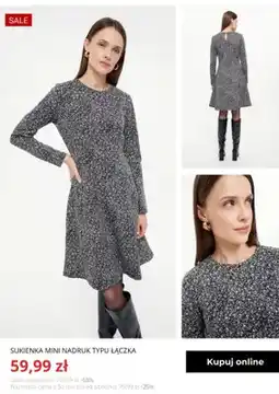 Greenpoint Sukienka mini nadruk typu łączka Greenpoint oferta