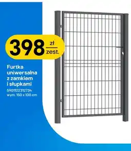 Castorama Furtka uniwersalna z zamkiem i słupkami oferta