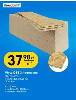 Castorama Płyta OSB 3 frezowana 22x625x2500 mm Kronobuild oferta