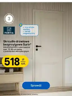 Castorama Skrzydło drzwiowe bezprzylgowe Surin Fortia oferta