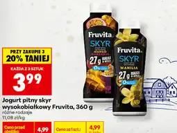 Biedronka Jogurt pitny skyr wysokobiałkowy Fruvita oferta