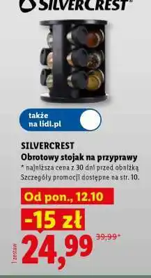 Lidl SILVERCREST Obrotowy stojak na przyprawy oferta