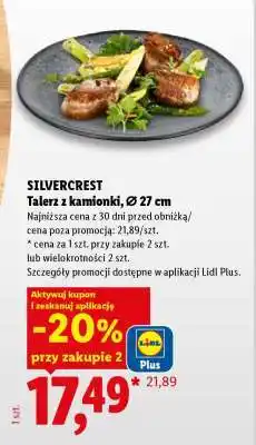 Lidl SILVERCREST Talerz z kamionki, Ø 27 cm oferta