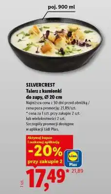 Lidl SILVERCREST Talerz z kamionki do zupy, Ø 20 cm oferta