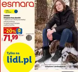 Lidl ESMARA Ocieplane buty damskie oferta