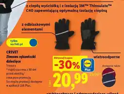 Lidl CRIVIT Zimowe rękawiczki dziecięce oferta