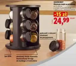 Lidl SILVERCREST Obrotowy stojak na przyprawy oferta