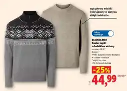 Lidl ESMARA MEN Sweter męski z dodatkiem wiskozy oferta