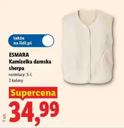 Lidl ESMARA Kamizelka damska sherpa oferta