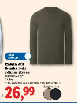 Lidl ESMARA MEN Koszulka męska z długim rękawem oferta