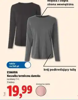 Lidl ESMARA Koszulka termiczna damska oferta