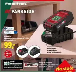 Lidl PARKSIDE Akumulator litowo-jonowy 20 V, 2 Ah z ładowarką 2,4 A oferta
