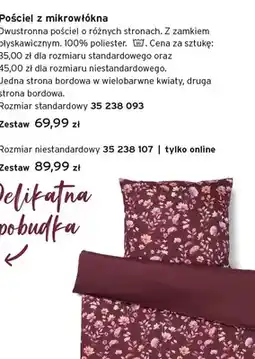 Tchibo Pościel z mikrowłókna rozmiar standardowy oferta