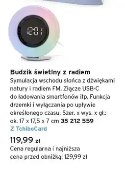 Tchibo Budzik świetlny z radiem Tchibo oferta