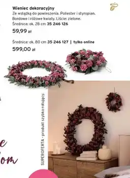 Tchibo Wieniec dekoracyjny śr. ok. 28 cm oferta