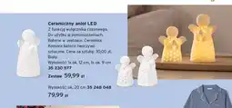 Tchibo Ceramiczny anioł LED zestaw oferta