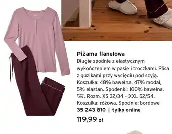 Piżama flanelowa