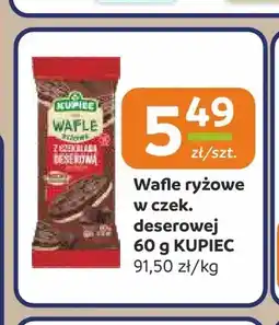 Społem Częstochowa Wafle ryżowe w czekoladzie deserowej Kupiec oferta