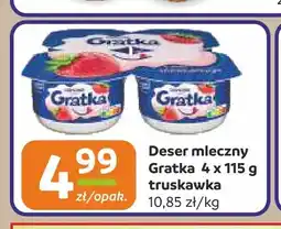 Społem Częstochowa Deser mleczny Gratka truskawka 4-pak oferta