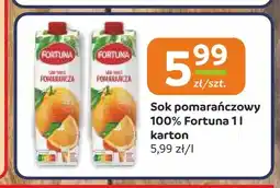 Społem Częstochowa Sok pomarańczowy Fortuna 100% oferta
