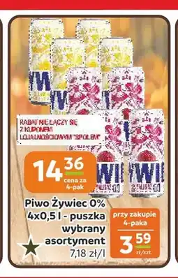 Społem Częstochowa Piwo bezalkoholowe Żywiec 4-pak oferta