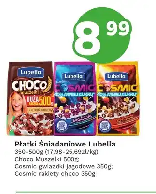 Płatki śniadaniowe Cosmic rakiety choco Lubella