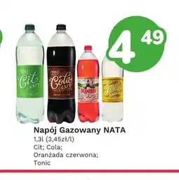 Limonka Napój gazowany NATA oranżada czerwona oferta
