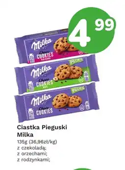 Limonka Ciastka Pieguski z orzechami Milka oferta
