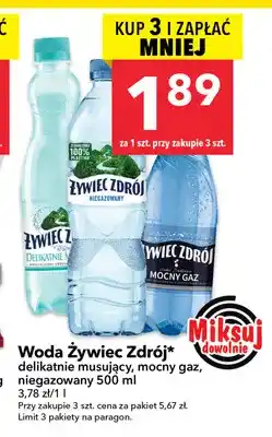 Lewiatan Woda gazowana Żywiec Zdrój delikatnie musujący oferta