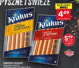Lewiatan Parówki Krakus wieprzowe z szynki oferta