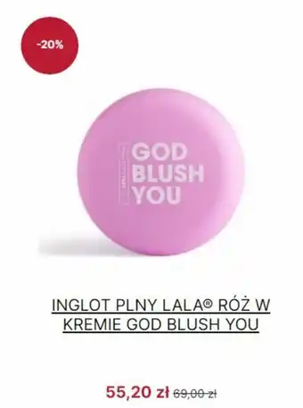 Inglot Inglot Plny Lala róż w kremie God Blush You oferta