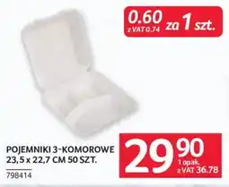 Selgros Pojemniki 3-komorowe oferta
