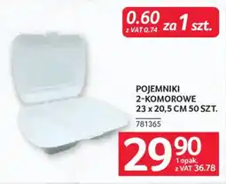 Selgros Pojemniki 2-komorowe oferta