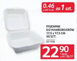 Selgros Pojemnik do hamburgerów oferta