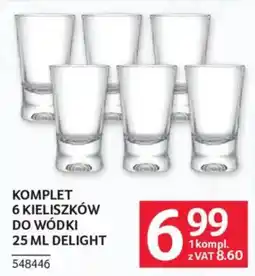 Selgros Kieliszki do wódki 25 ml Delight oferta