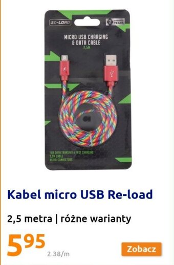 Action Kabel micro USB Re-load oferta