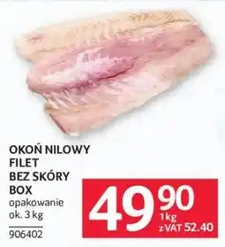 Selgros Okoń Nilowy Filet Bez Skóry Box oferta