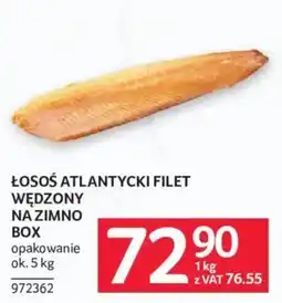 Selgros Łosoś Atlantycki Filet Wędzony na Zimno Box oferta